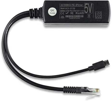 poe spliter Активен PoE сплитер 48V към 5V Micro USB